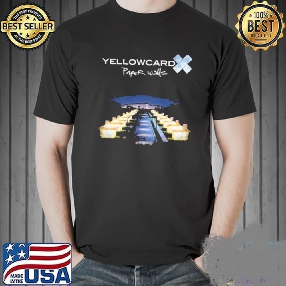 Paper Walls Album Yellowcard Tshirt